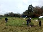 Image: Photo of  residents preparing ground in Finche Field for the Community Orchard