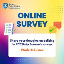 Share your thoughts on policing in PCC Katy Bourne's survey