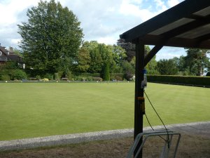 A picture of the Bowling Green at the Bowls Club